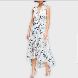 Banana Republic Satin Soft Print Maxi Floral Dress